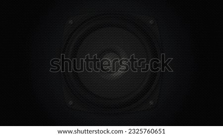 Speaker background of metal mesh, loudspeaker cover grid with realistic steel pattern, vector illustration.