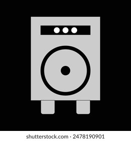 Speaker bass icon. speaker vector icon, audio speaker icon in trendy flat design, sound icon. Audio sound vector set.