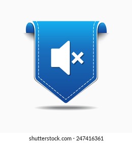 Speaker blue Vector Icon Design