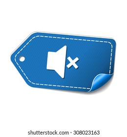 Speaker blue Vector Icon Design
