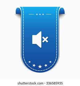 Speaker blue Vector Icon Design