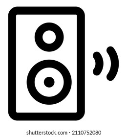 Speaker Bluetooth Icon With Black Color