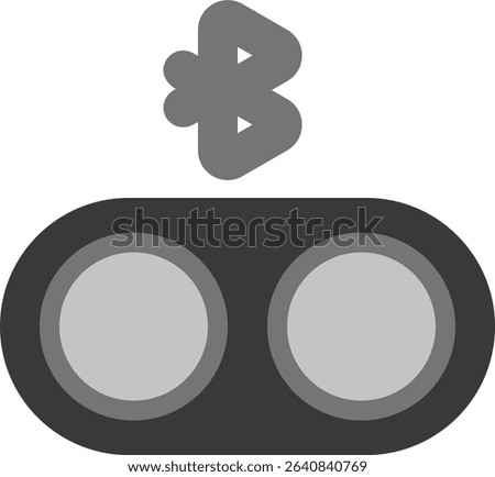 speaker bluetooth icon flat style design