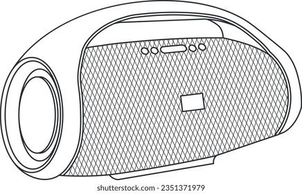 speaker, boombox, portable, wireless, music, sound