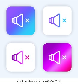 Speaker bright purple and blue gradient app icon