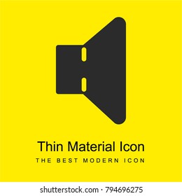 Speaker bright yellow material minimal icon or logo design