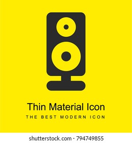 Speaker bright yellow material minimal icon or logo design