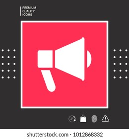Speaker, bullhorn icon
