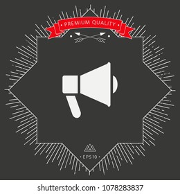 Speaker, bullhorn icon