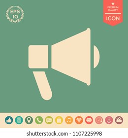 Speaker, bullhorn icon