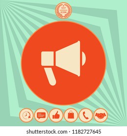 Speaker, bullhorn icon