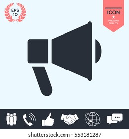 Speaker, bullhorn icon