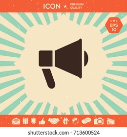 Speaker, bullhorn icon