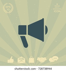 Speaker, bullhorn icon