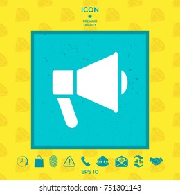 Speaker, bullhorn icon