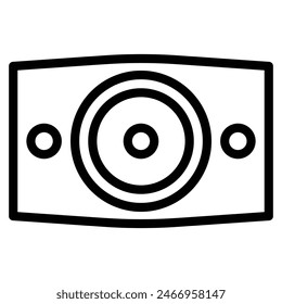 speaker cabinet icon line vector illustration
