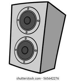 cartoon speaker images stock photos vectors shutterstock https www shutterstock com image vector speaker cabinet illustration 565642276