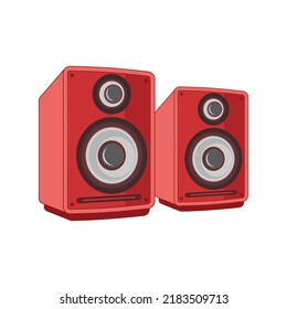 Speaker cartoon icon vector illustration
