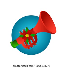 speaker for christmas character icon