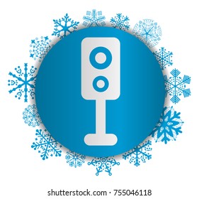 speaker christmas icon