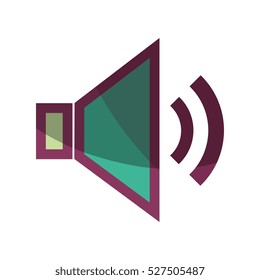 speaker classic symbol isolated icon