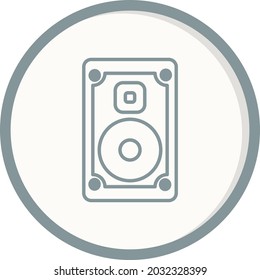 Speaker Color Grey Filled Vector Icon Design