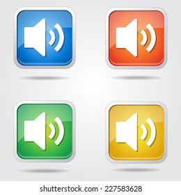 Speaker Colorful Vector Icon Design