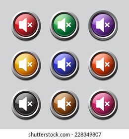 Speaker Colorful Vector Icon Design