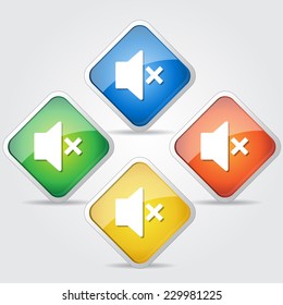 Speaker Colorful Vector Icon Design