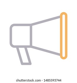 speaker colour line vector icon