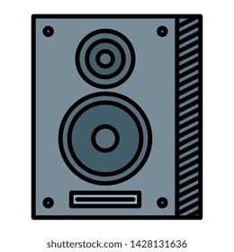 speaker column musical element icon