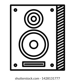 speaker column musical element icon