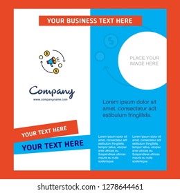 Speaker  Company Brochure Template. Vector Busienss Template