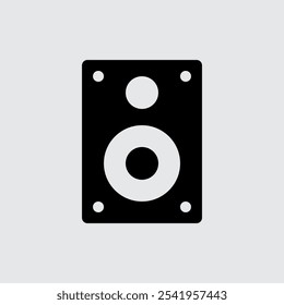 Computador Alto-falante e Ícones de Hardware