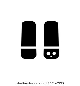 icono del equipo altavoz con vector de estilo de glifo para su diseño web