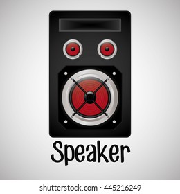 speaker concept with icon design, vector illustration 10 eps graphic.