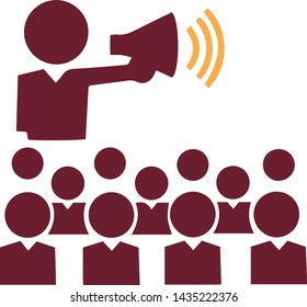 Speaker concept icon in trendy flat style isolated on white background. Speaker concept symbol. Vector illustration