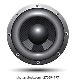 speaker cone isolated on white background