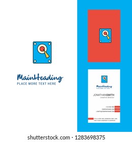 Speaker  Creative Logo and business card. vertical Design Vector