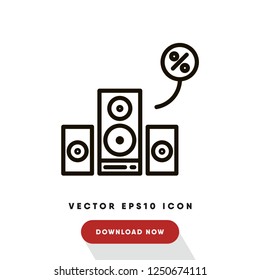 Speaker cyber monday vector icon