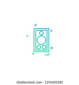 Speaker Design icon vector