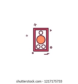 Speaker Design icon vector