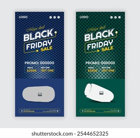 Speaker DI flyer template Or black Friday super sale Electronic gadgets sale handbill, and Computer speaker Rack card design layout