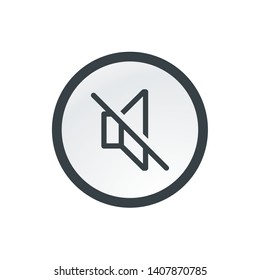 Speaker Disable - Vector App Icon