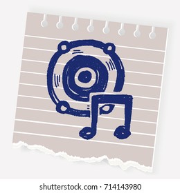 speaker doodle