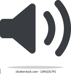 Speaker filled audio icon vector