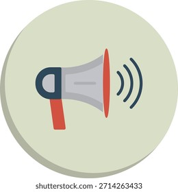Speaker Flat Circle Style Icon