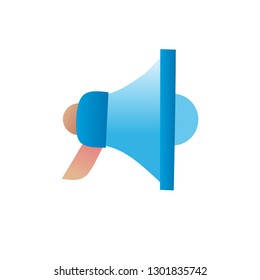 speaker flat icon, speaker toa flat sign. speaker toa flat symbol
