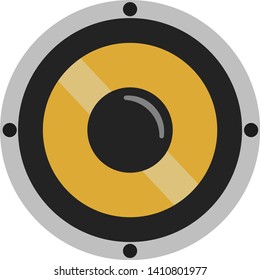 Speaker flat illustration on white