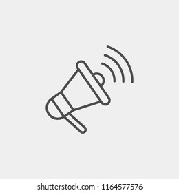 Speaker flat vector icon. Loudspeaker flat vector icon